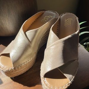 Franco Sarto wedge espadrilles.